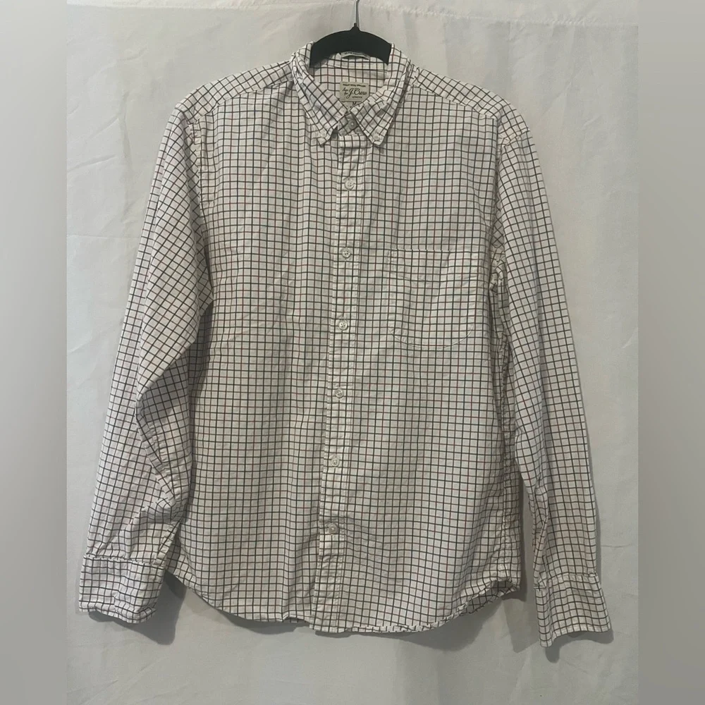 J. Crew Men's Checkered Button Down Shirt